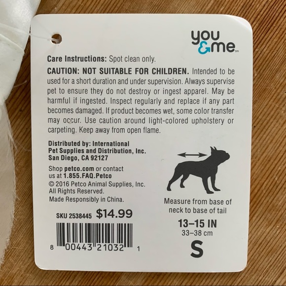 Wedding Dress Veil New Small Ivory White
Pet Dog Costume 
Halloween Bride - Picture 5 of 9